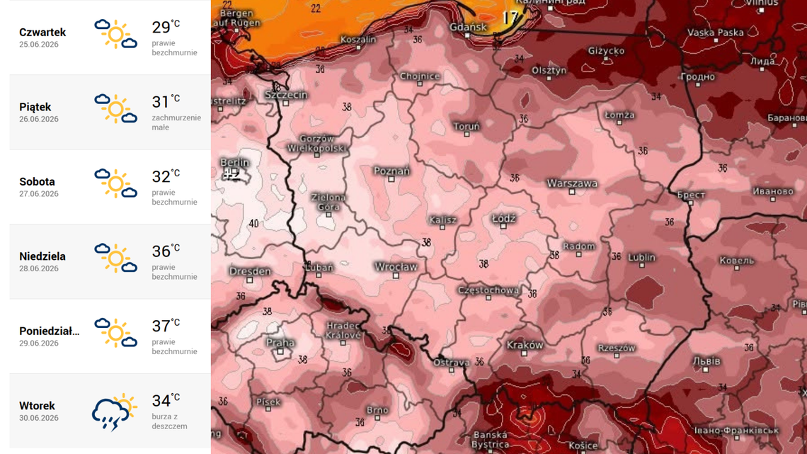 Żar poleje się z nieba. W Krośnie spodziewane są tropikalne noce Żar poleje się z nieba. W Krośnie spodziewane są tropikalne noce