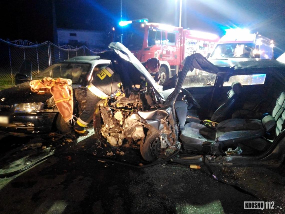 Żarnowiec: Dramat na zakręcie. Ford wpadł w BMW