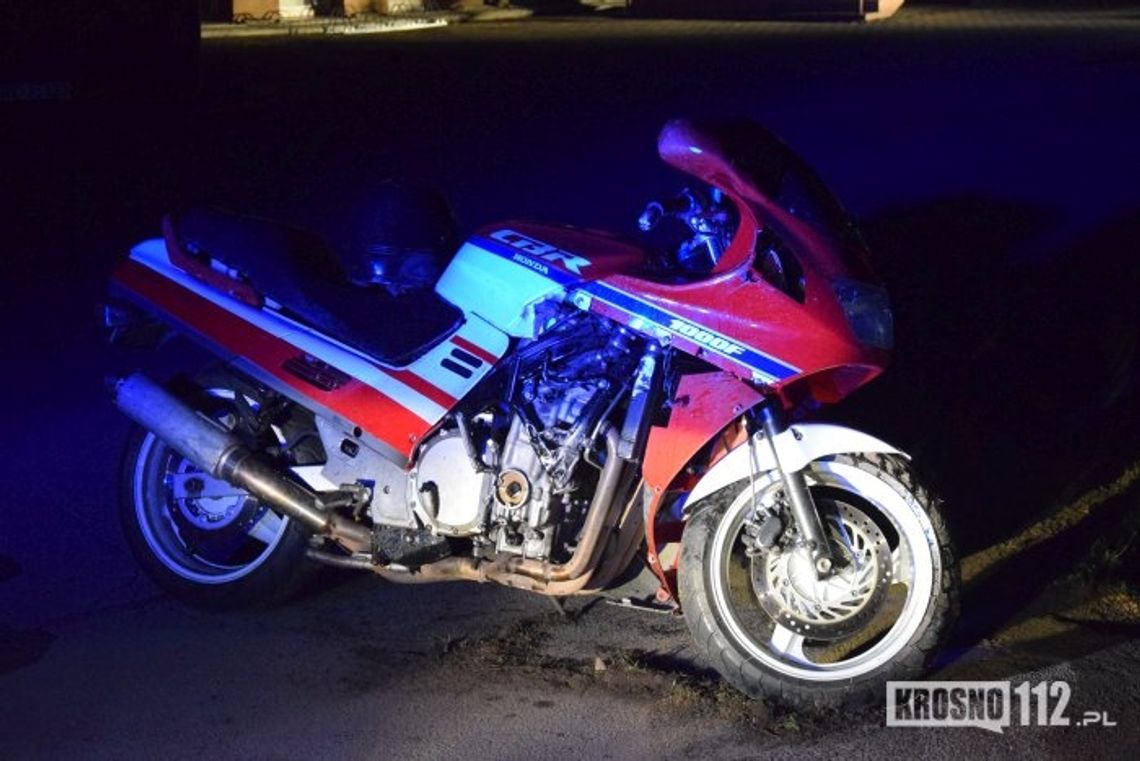 ŻARNOWIEC: Motocyklista stracił panowanie nad pojazdem.