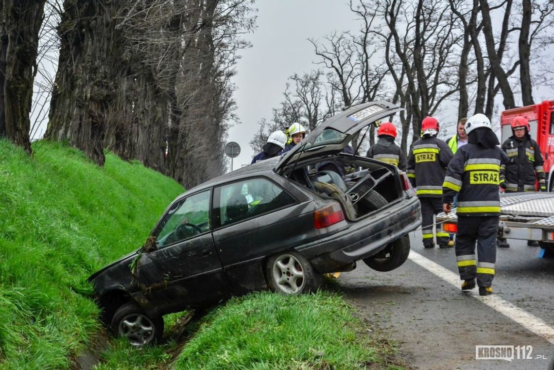 Zboiska: Niedoświadczony kierowca stracił panowanie nad pojazdem