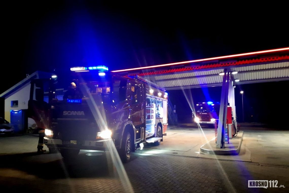 ZBOISKA: Pożar instalacji elektrycznej na stacji paliw
