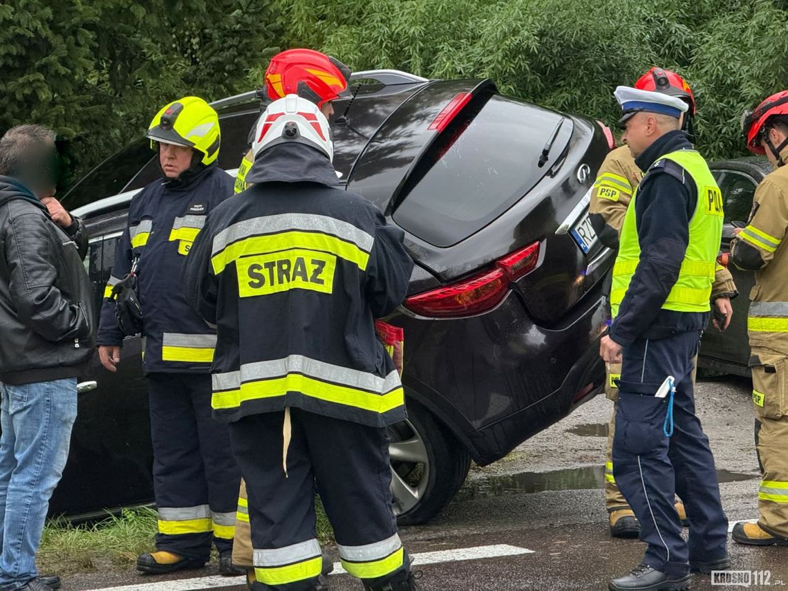 Zdarzenie drogowe na DK19 w Woli Komborskiej