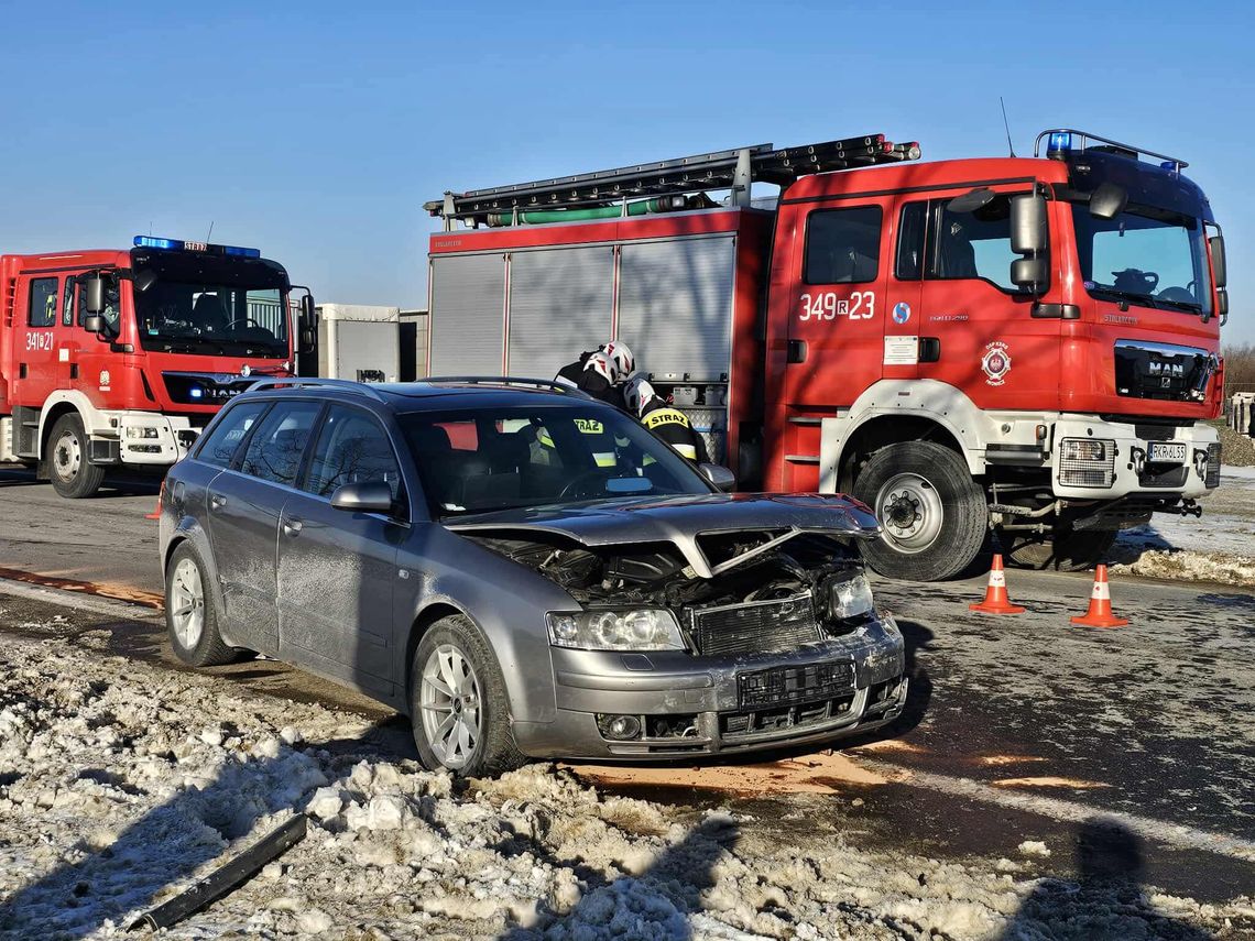 Zdarzenie drogowe na DK28 między Iwoniczem, a Klimkówką
