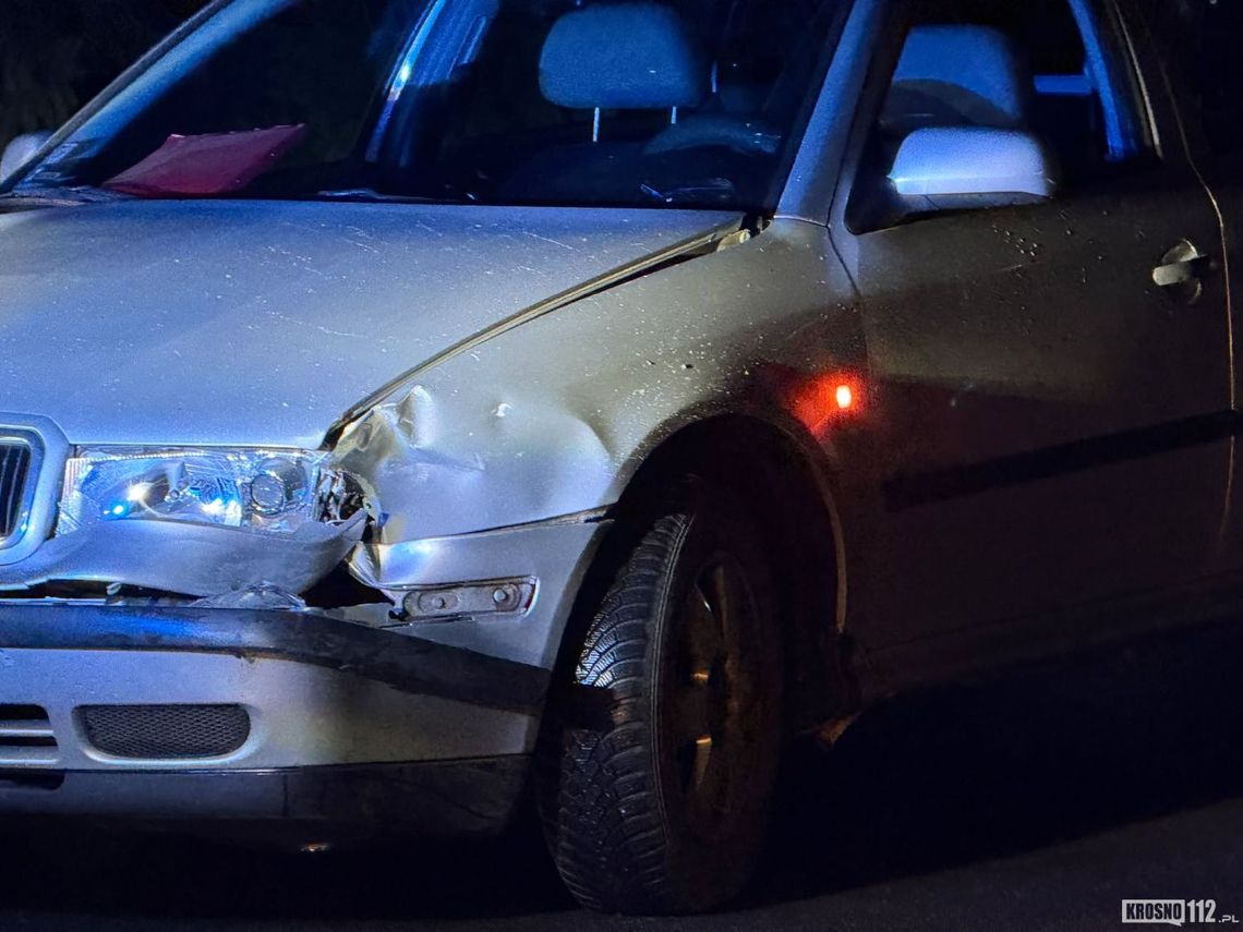 Zdarzenie drogowe na skrzyżowaniu w Krośnie