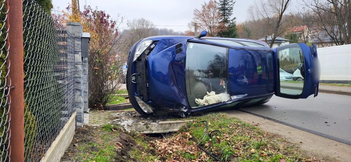 Zdarzenie drogowe w Lubatówce Zdarzenie drogowe w Lubatówce