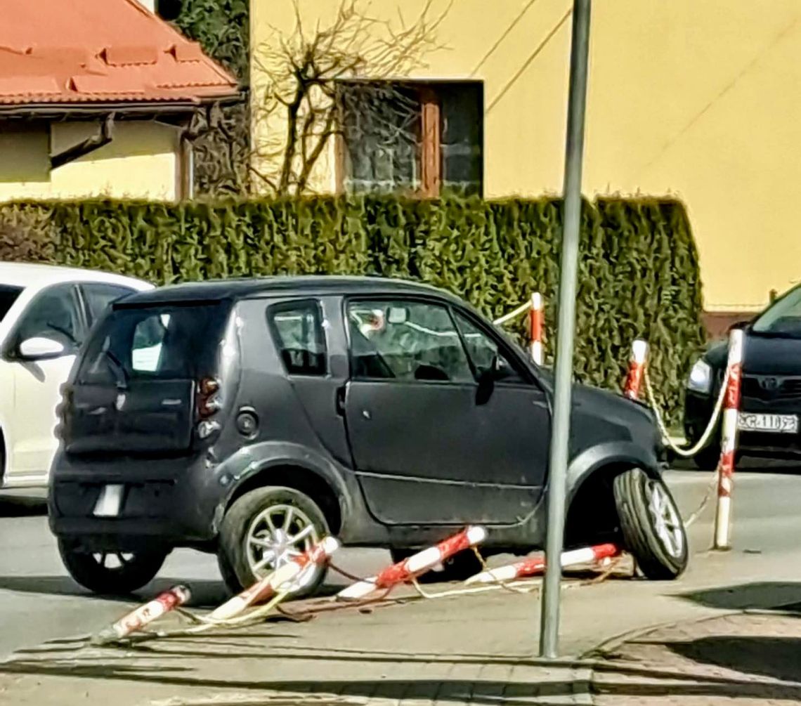 Zdarzenie drogowe z udziałem mikrocara