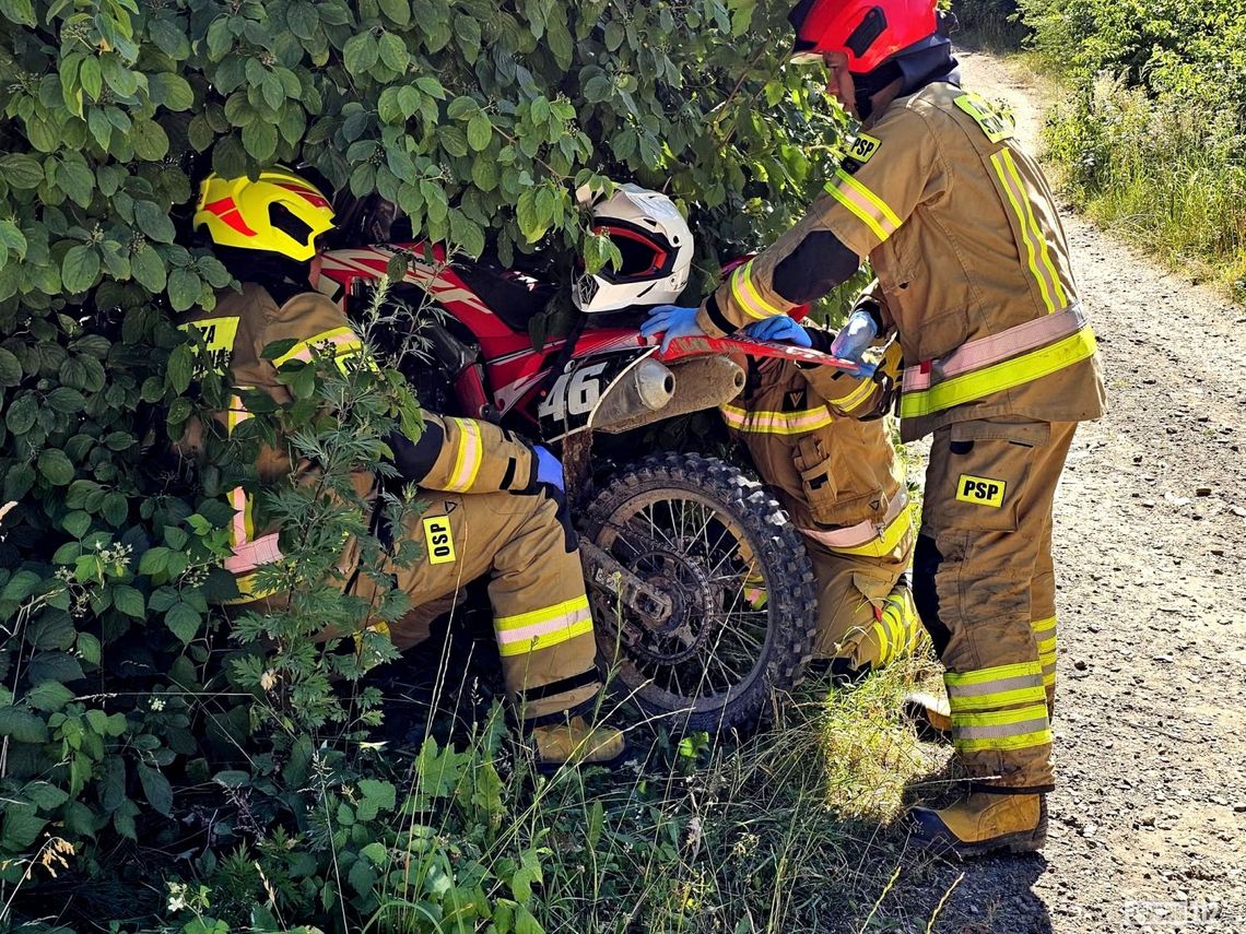 Zdarzenie drogowe z udziałem motocyklisty w Równem