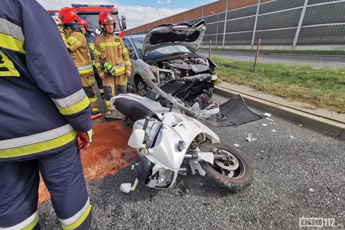 ? Zderzenie dwóch osobówek z motocyklem na Podkarpackiej /AKTUALIZACJA