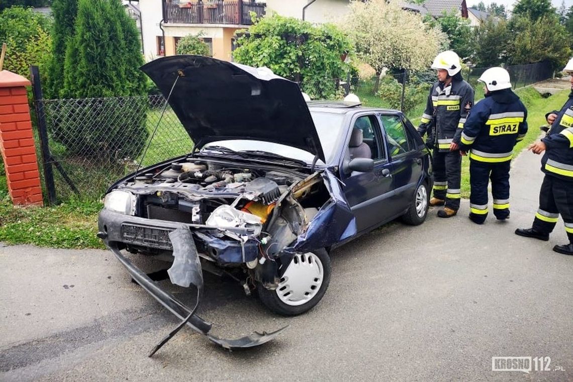 Zderzenie dwóch samochodów na ul. Polnej