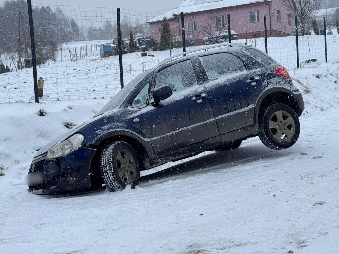 Zderzenie dwóch samochodów w Korczynie