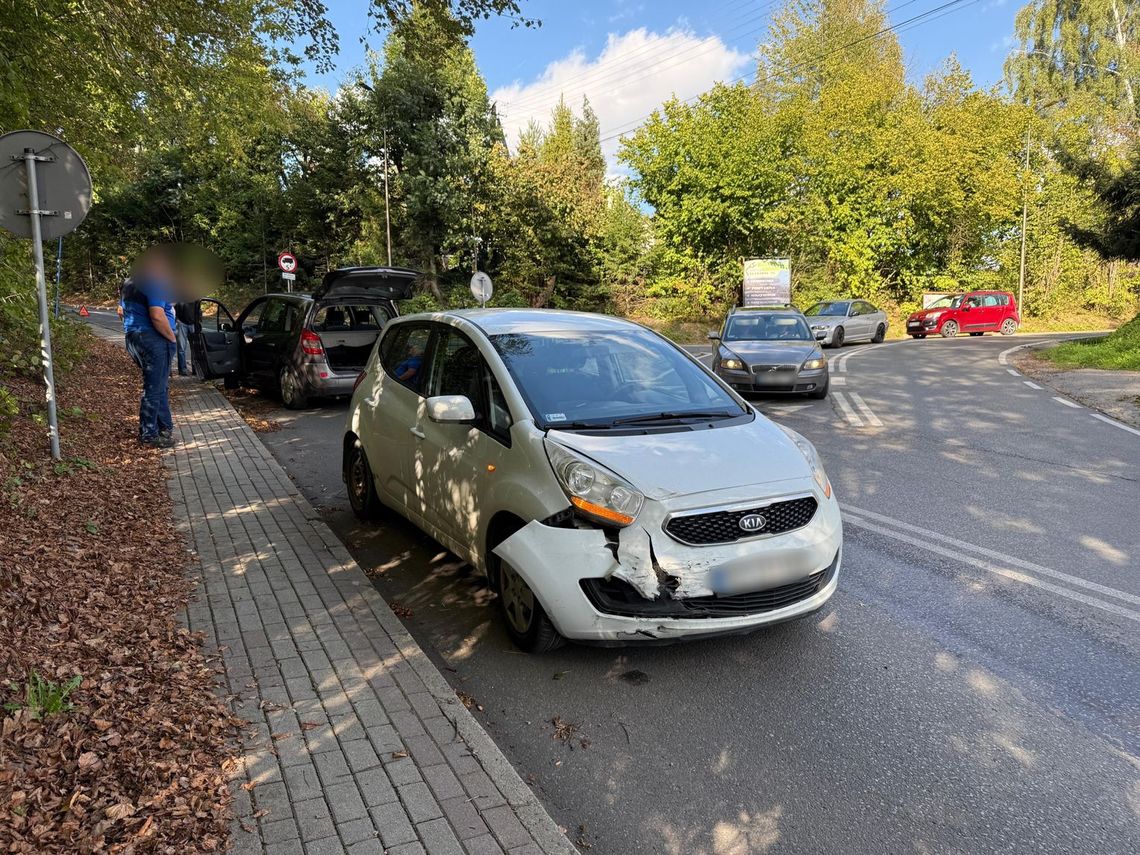 Zderzenie dwóch samochodów w Krościenku Wyżnym
