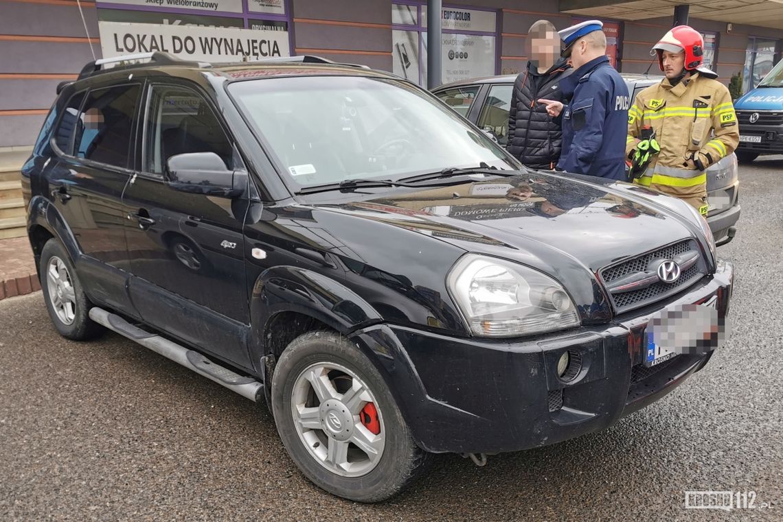 Zderzenie hyundaia i hondy na ul. Czajkowskiego w Krośnie