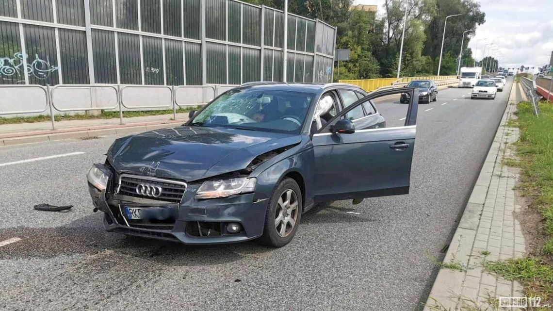 Zderzenie kilku samochodów na DK28 w Krośnie