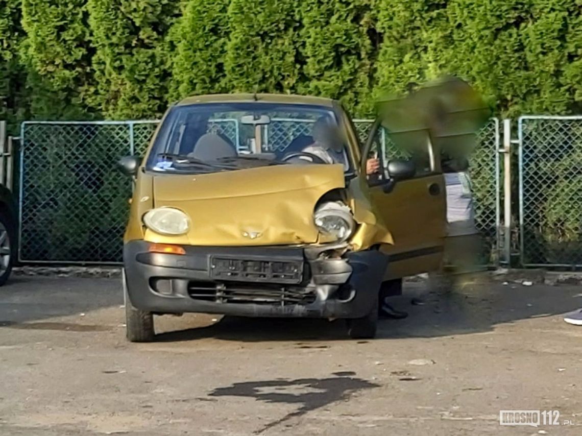 Zderzenie matiza i alfa romeo na DK19