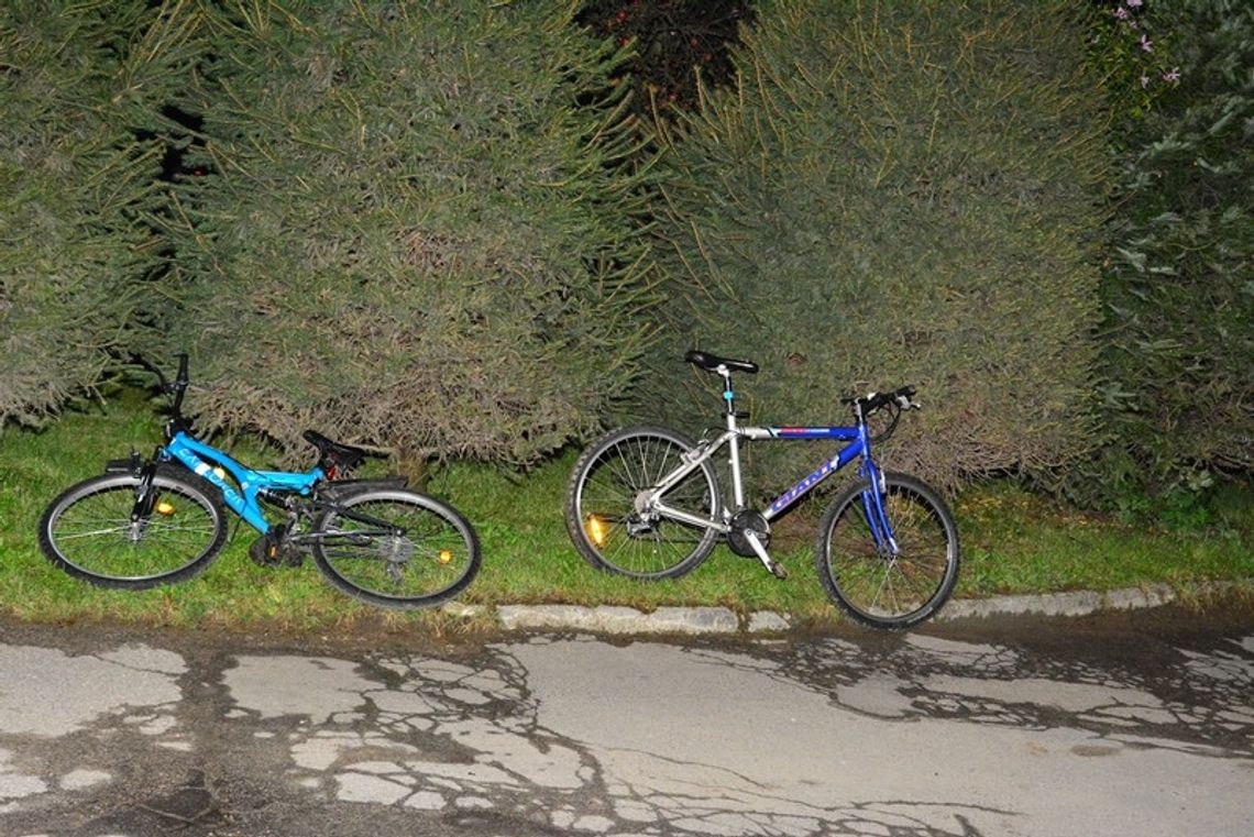 Zderzenie rowerzystów na Malinowej Górze