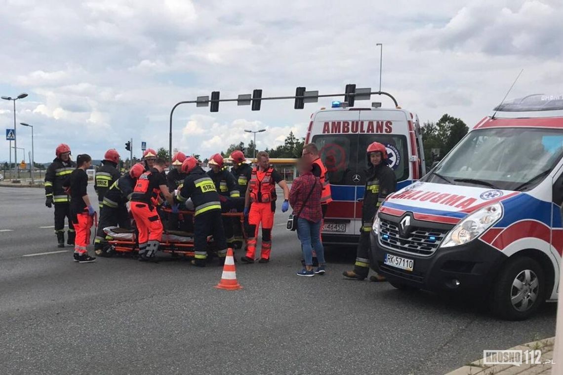 Zderzenie samochodów na DK28. Ranny egzaminator WORD