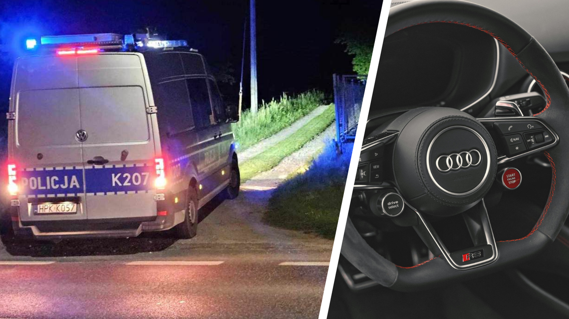 Zderzenie trzech Audi na ul. Krośnieńskiej