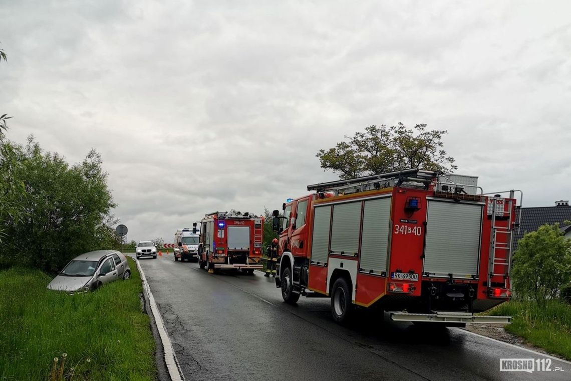 Zderzenie volvo i fiata na DW991 w Korczynie. Winna 74-latka [AKTUALIZACJA]