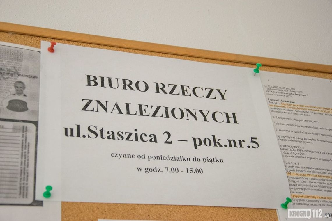 Zgubiłeś coś cennego? Zgłoś się do Biura Rzeczy Znalezionych