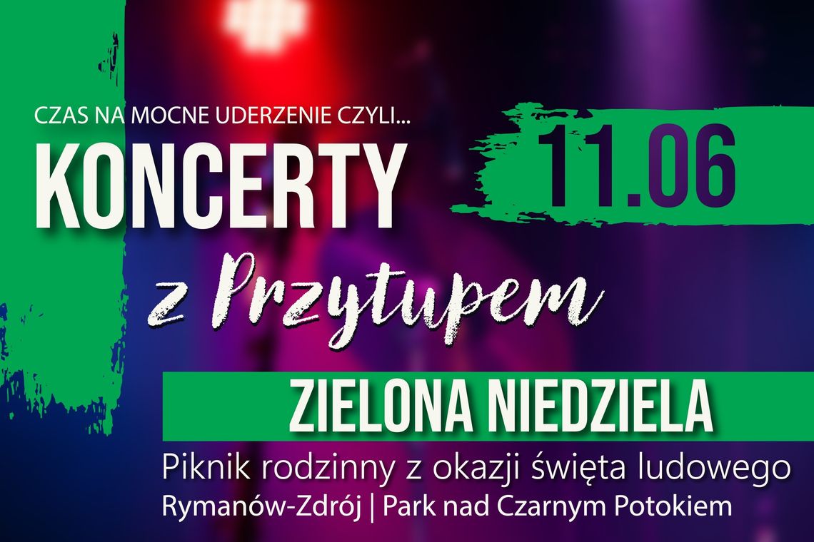 Zielona Niedziela. Koncerty z Przytupem w Rymanowie-Zdroju
