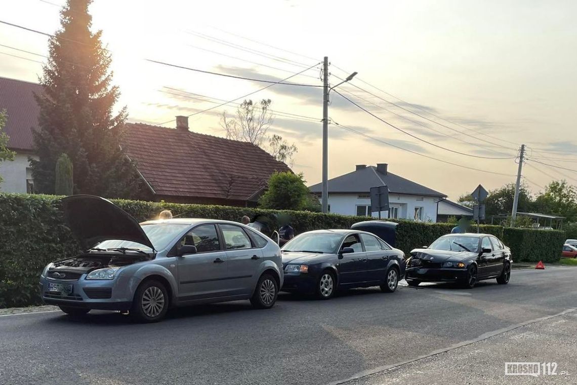 Zręcin. Zderzenie BMW, Forda i Audi [AKTUALIZACJA]