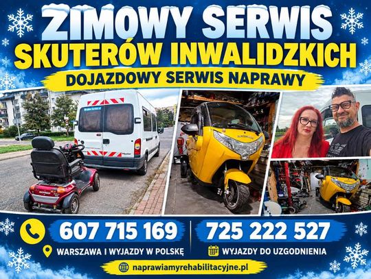 DOJAZDOWY SERWIS SKUTERÓW INWALIDZKICH Krosno - ZADBAJ O SPRZĘT ZIMĄ