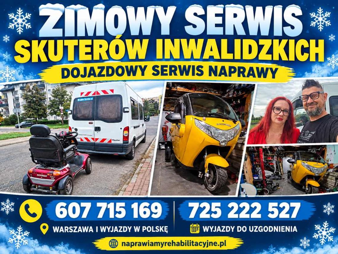 DOJAZDOWY SERWIS SKUTERÓW INWALIDZKICH Krosno - ZADBAJ O SPRZĘT ZIMĄ DOJAZDOWY SERWIS SKUTERÓW INWALIDZKICH Krosno - ZADBAJ O SPRZĘT ZIMĄ