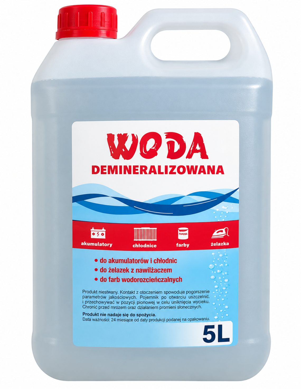 WODA DEMINERALIZOWANA 5L tylko u nas 5,99zł WODA DEMINERALIZOWANA 5L tylko u nas 5,99zł
