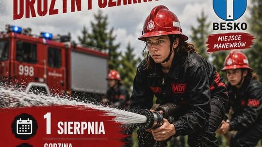 4 Manewry Młodzieżowych Drużyn Pożarniczych w Besku