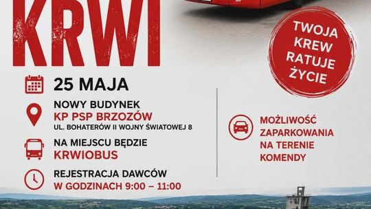 Akcja oddawania krwi przy KP PSP Brzozów