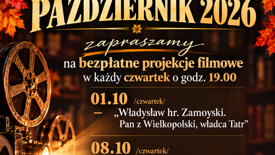 Bezpłatne projekcje filmowe w Rymanowie-Zdroju