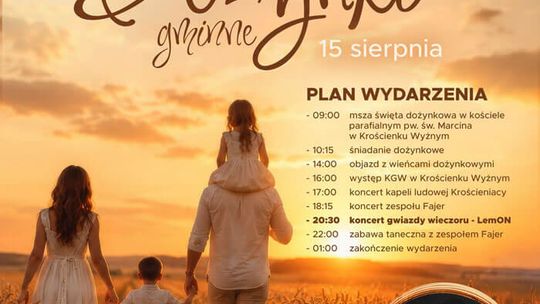 Dożynki gminne Krościenko Wyżne 2026