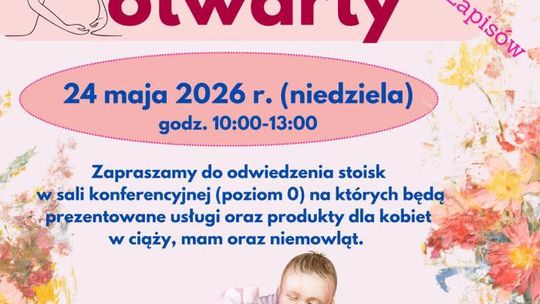 Dzień otwarty Oddziału Ginekologiczno‑Położniczego i Oddziału Noworodkowego Plakat informacyjny: Dzień otwarty w Oddziale Ginekologiczno-Położniczym i Oddziale Noworodkowym, 24 maja 2026, Krosno