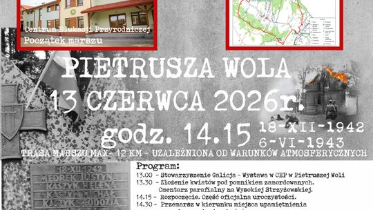 III Pieszy Marsz ku pamięci mieszkańców wsi Pietruszej Woli i Wysokiej Strzyżowskiej