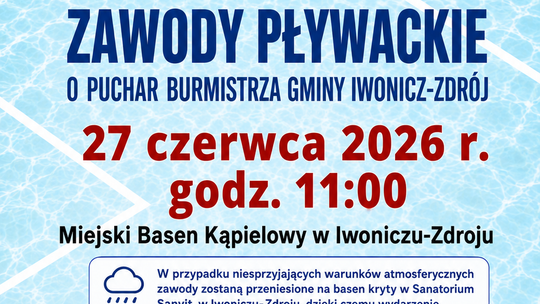 Młodzieżowe Zawody Pływackie o Puchar Burmistrza Gminy Iwonicz-Zdrój