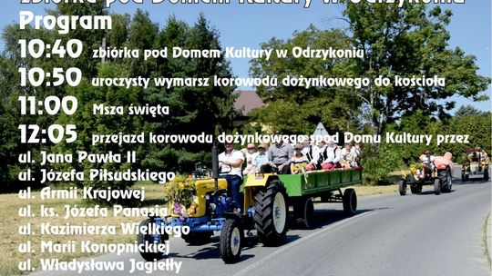 Przejazd Korowodu Dożynkowego oraz Pojazdów Zabytkowych