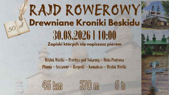 Rajd rowerowy "Drewniane Kroniki Beskidu"