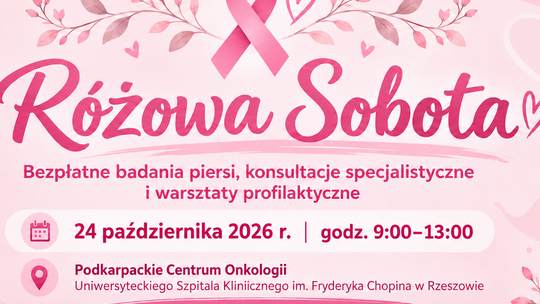 Różowa Sobota w Podkarpackim Centrum Onkologii Uniwersyteckiego Szpitala Klinicznego