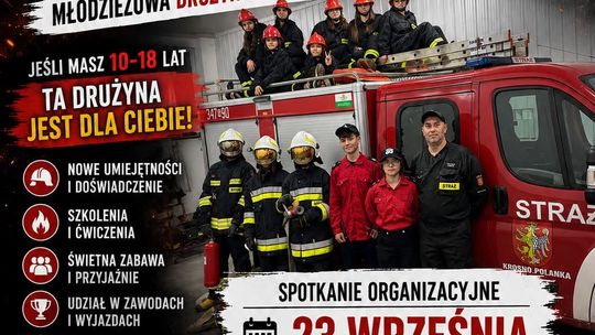 Spotkanie organizacyjne Młodzieżowej Drużyny Pożarniczej OSP Krosno-Polanka