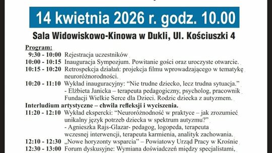VIII Dukielskie Dni Świadomości Autyzmu Plakat wydarzenia VIII Dukielskie Dni Świadomości Autyzmu