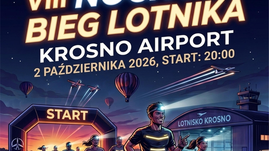 VIII Nocny Bieg Lotnika. 5 kilometrów po krośnieńskim lotnisku