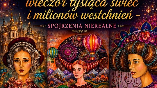 Wernisaż malarstwa Wioletty Ruchalskiej „wieczór tysiąca świec i milionów westchnień – spojrzenia nierealne”