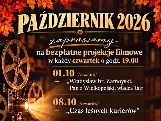 Bezpłatne projekcje filmowe w Rymanowie-Zdroju