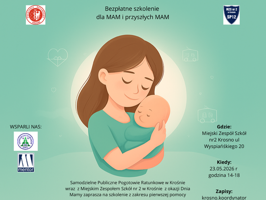 Bezpłatne szkolenie z pierwszej pomocy dla Mam w Krośnie