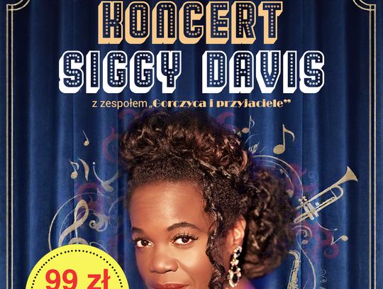 BRODWAY NIGHT w Hotelu Nafta Krosno Plakat koncertu Siggy Davis