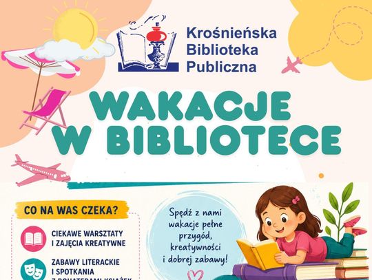 Czytamy, tworzymy, podróżujemy… – to wakacje w bibliotece!