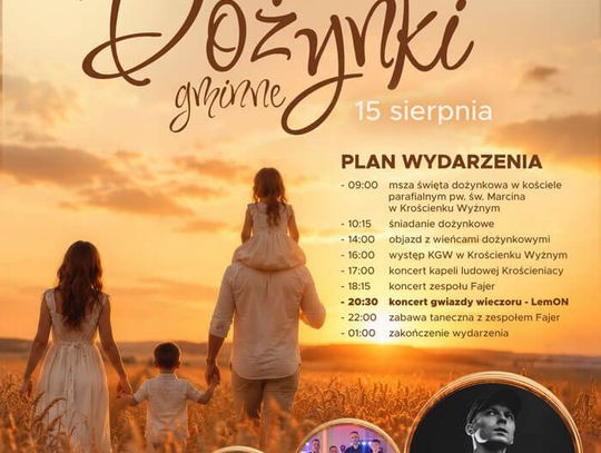 Dożynki gminne Krościenko Wyżne 2026