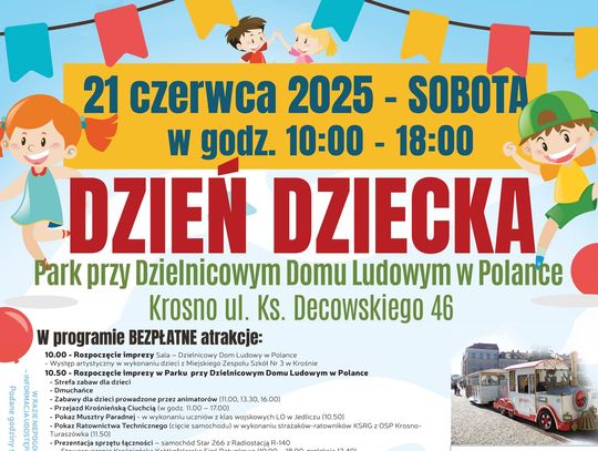 Dzień Dziecka w parku przy Dzielnicowym Domu Ludowym w Polance