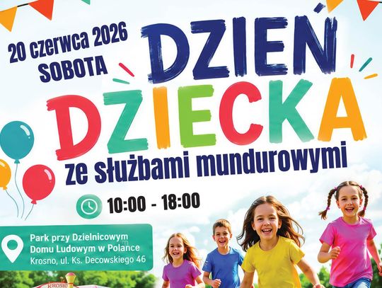 Dzień Dziecka ze służbami mundurowymi w Krośnie-Polance