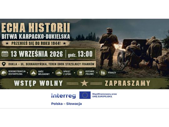 Plakat wydarzenia Echa Historii: Bitwa Karpacko-Dukielska w Dukli